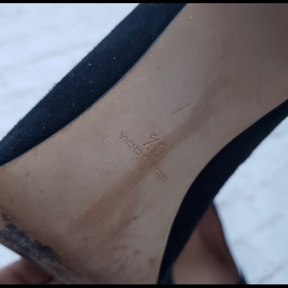 DONATED. Classic Madewell Black Heels!  👠 👠 - Picture 4 of 8